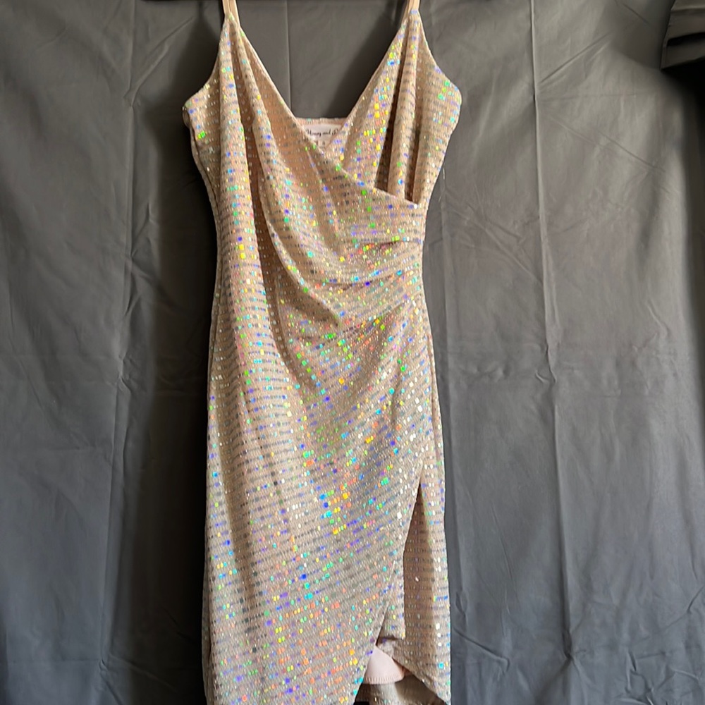 Peachy homecoming dress